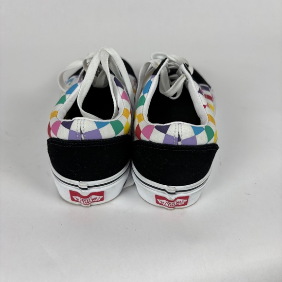Vans Old School Black Multicolor Checkered Shoes/Sneakers Sizes Wo 7.5 /  Men 6 - Picture 5 of 9
